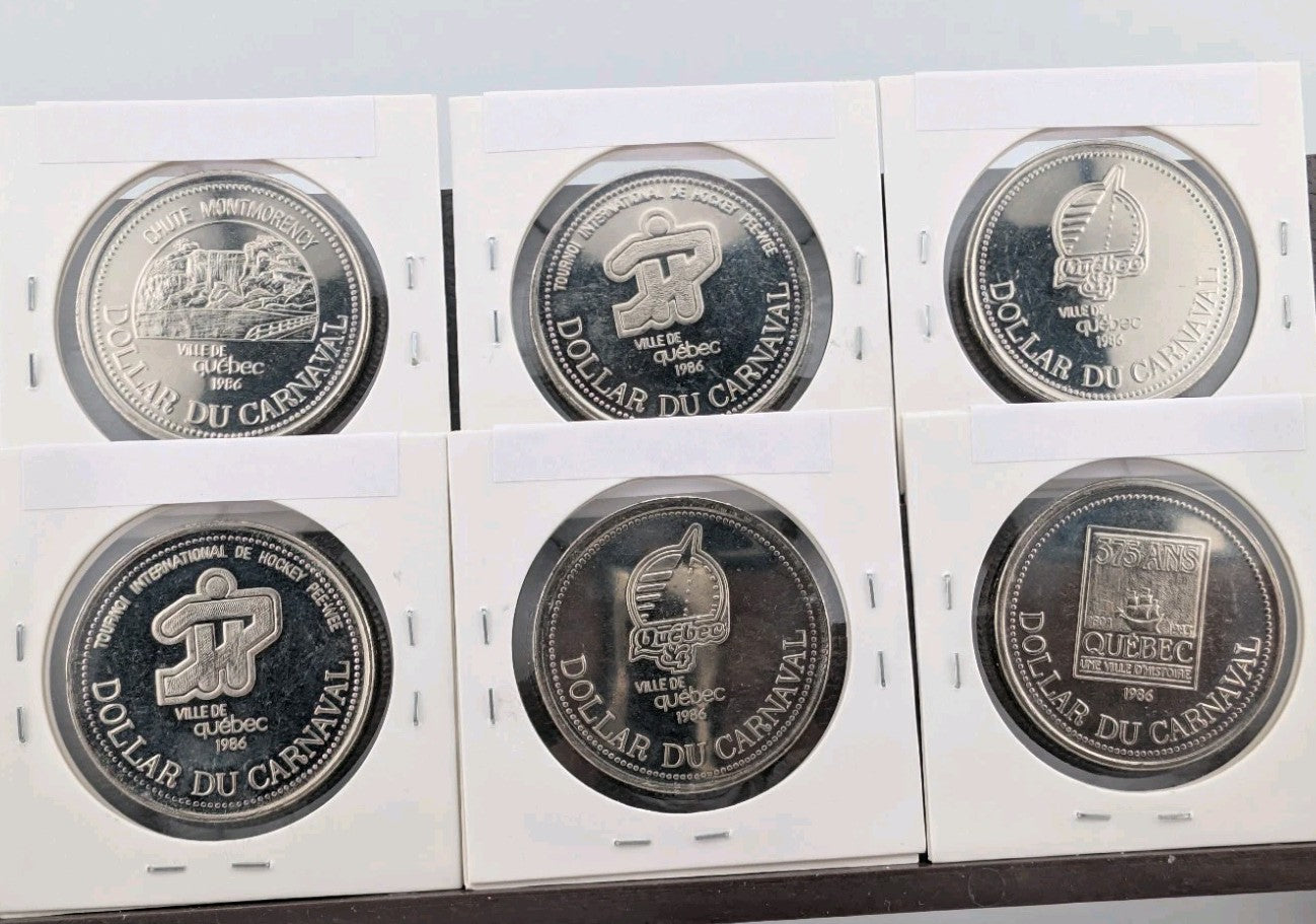 LOT OF (50) TOKENS - CARNAVAL DE QUEBEC 1981-1992 - Lots of varieties6