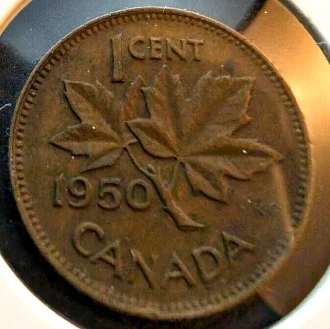 RARE - MINT ERROR - Rotated Die - 1950 Canada Small Cent Canadian 1 penny coin - NumisFind