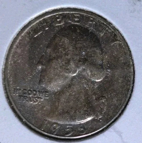 1956D 25C Liberty Quarter Dollar Us Silver Coin Circ - NumisFind
