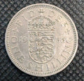 1956 UK GB GREAT BRITAIN ONE SHILLING COIN - ENGLISH CREST -0