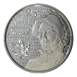 Canada 2013 Laura Secord 25 cents Nice UNC from roll - BU Canadian Quarter  0
