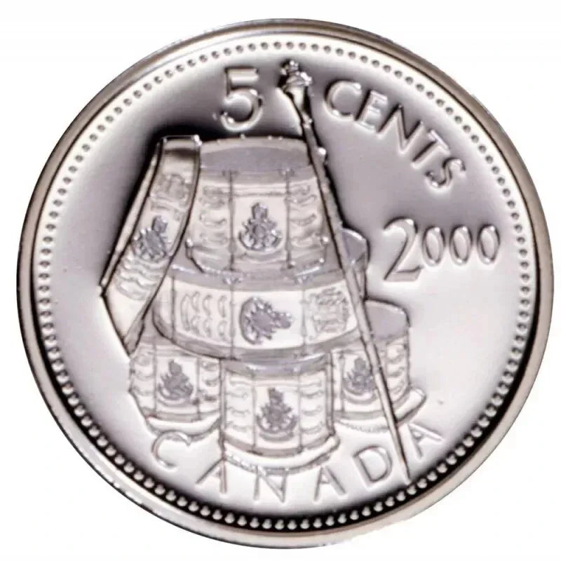 Les Voltigeurs de Quebec - 2000 Canada 5c Proof Sterling Silver Coin - NumisFind
