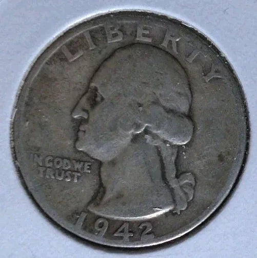 1942 25C Liberty Quarter Dollar Us Silver Coin Circ - NumisFind