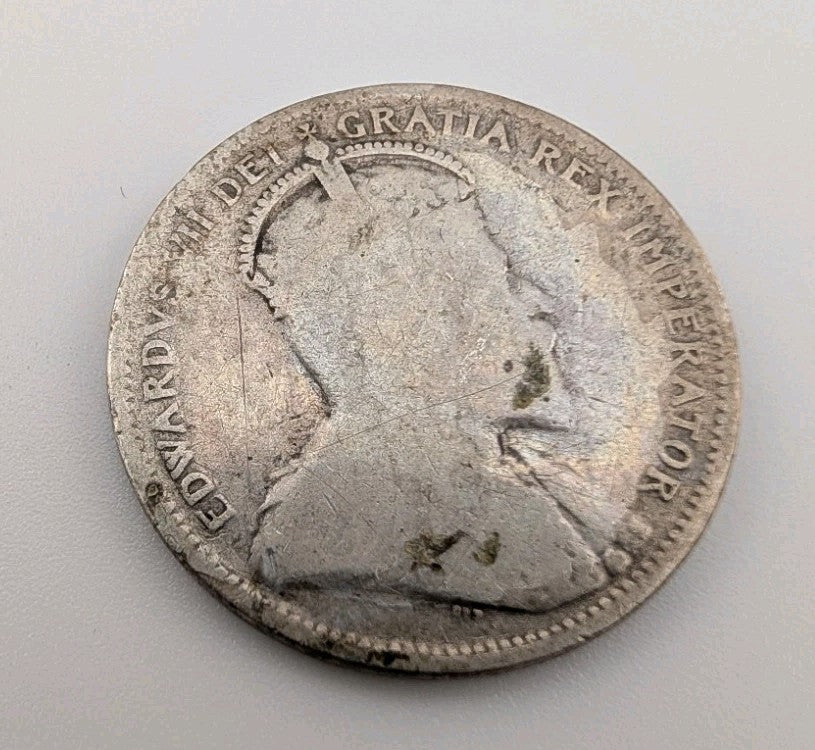 1905 Canada 25 Cents Sterling Silver!1