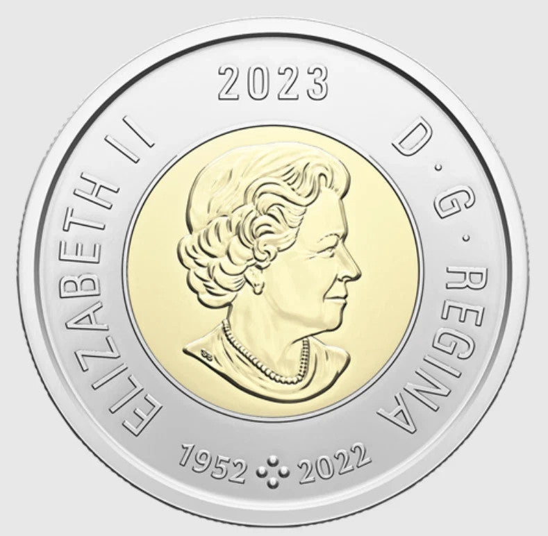 CANADA  2 DOLLAR COIN 1 COLOURED 2023. 1952-2022 CENTENNIAL INDIGENOUS1