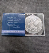 2025 $1 ASE American Silver Eagle Lunar Dragon Fire 1oz Coin w COA  Mint:2501