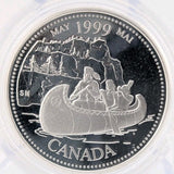 Coin Only 1999 25c May The Voyageurs Millennium Proof Sterling Silver Coin0
