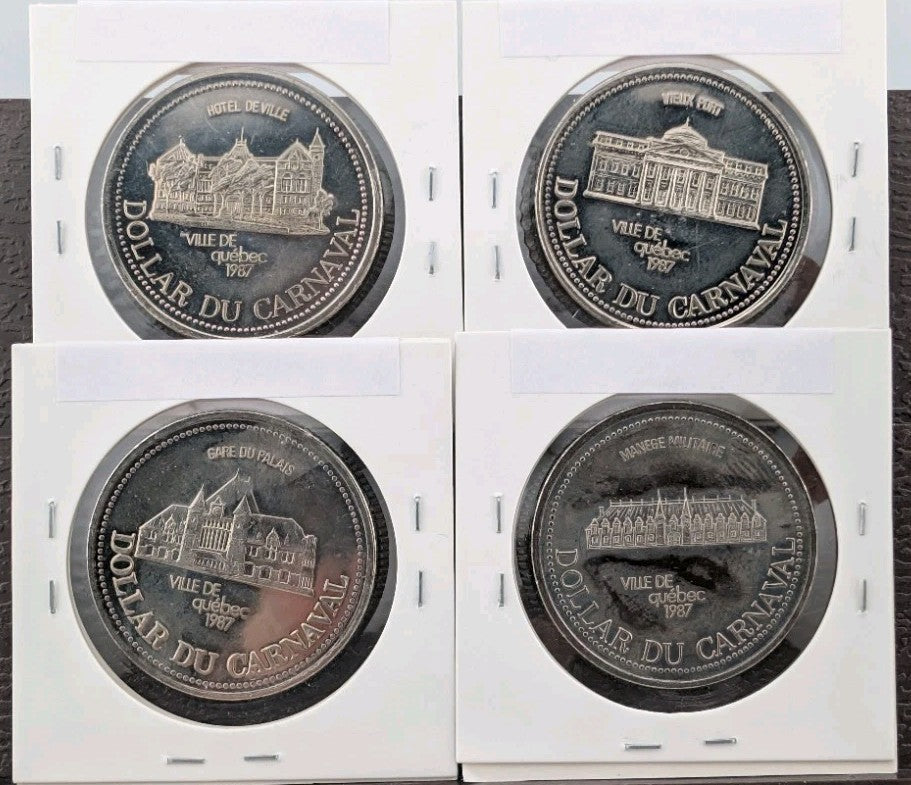 LOT OF (50) TOKENS - CARNAVAL DE QUEBEC 1981-1992 - Lots of varieties7