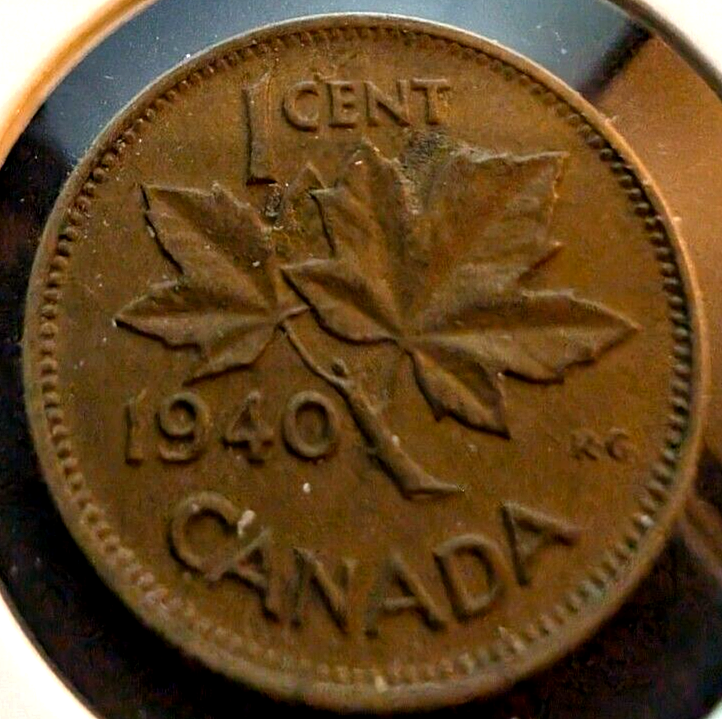 1940 Canada Small Cent Canadian 1 penny coin VERY NICE !0