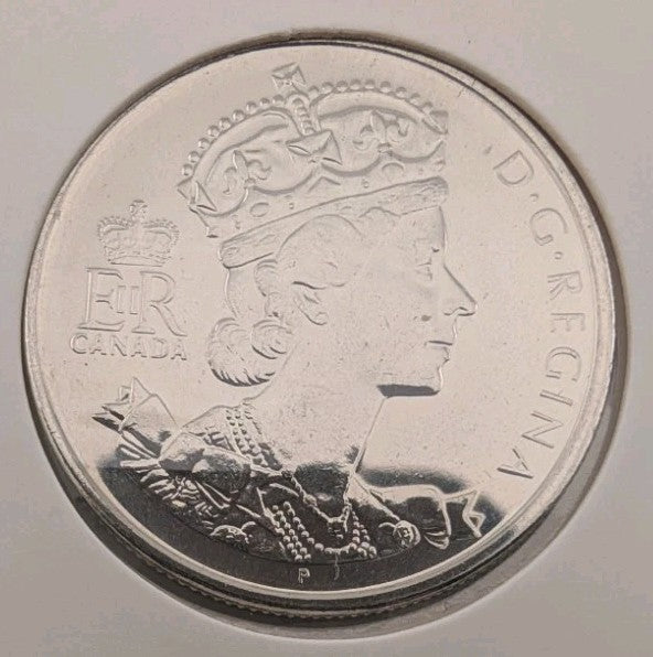 2002 Canada 50 Cents（1952-2002) Golden Jubilee Coin 0