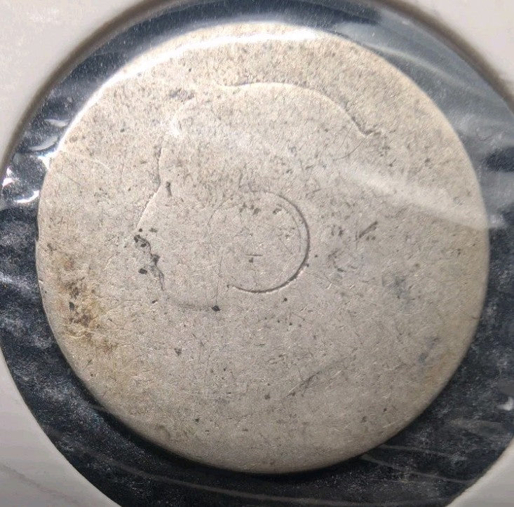 1896 Canada 5 Cents Silver Coin – Queen Victoria – Heavy Circulation – Key Date1