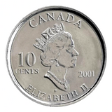 Canada 2001P Volunteer BU UNC Uncirculated Ten Cent Piece!!1