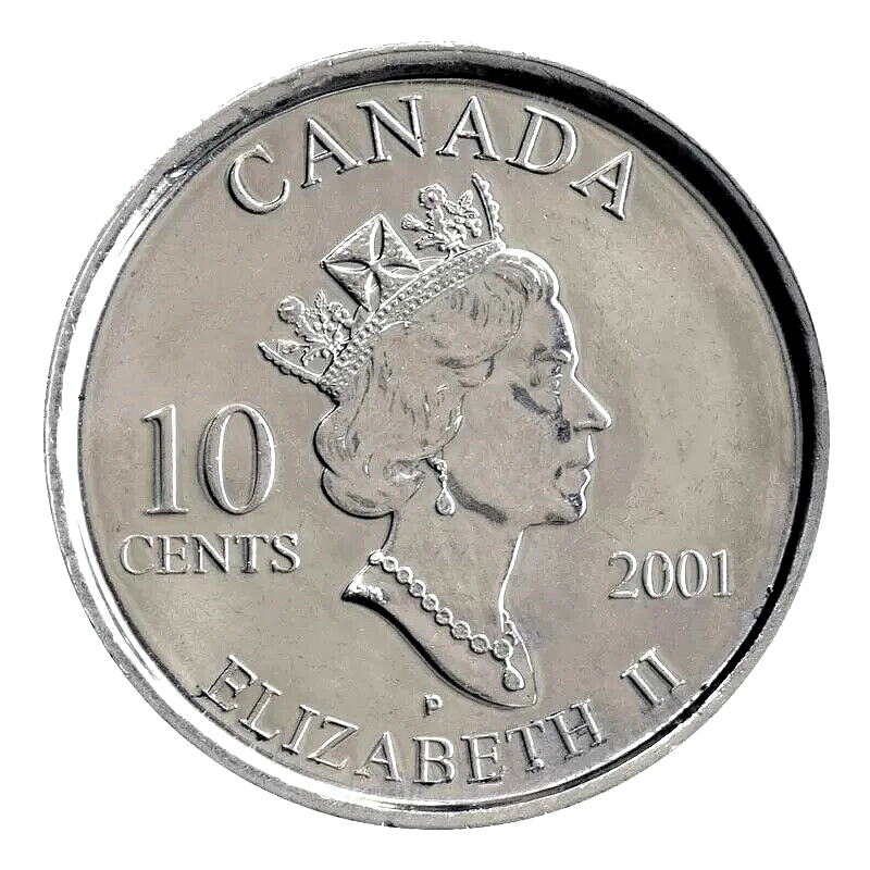 Canada 2001P Volunteer BU UNC Uncirculated Ten Cent Piece!!1