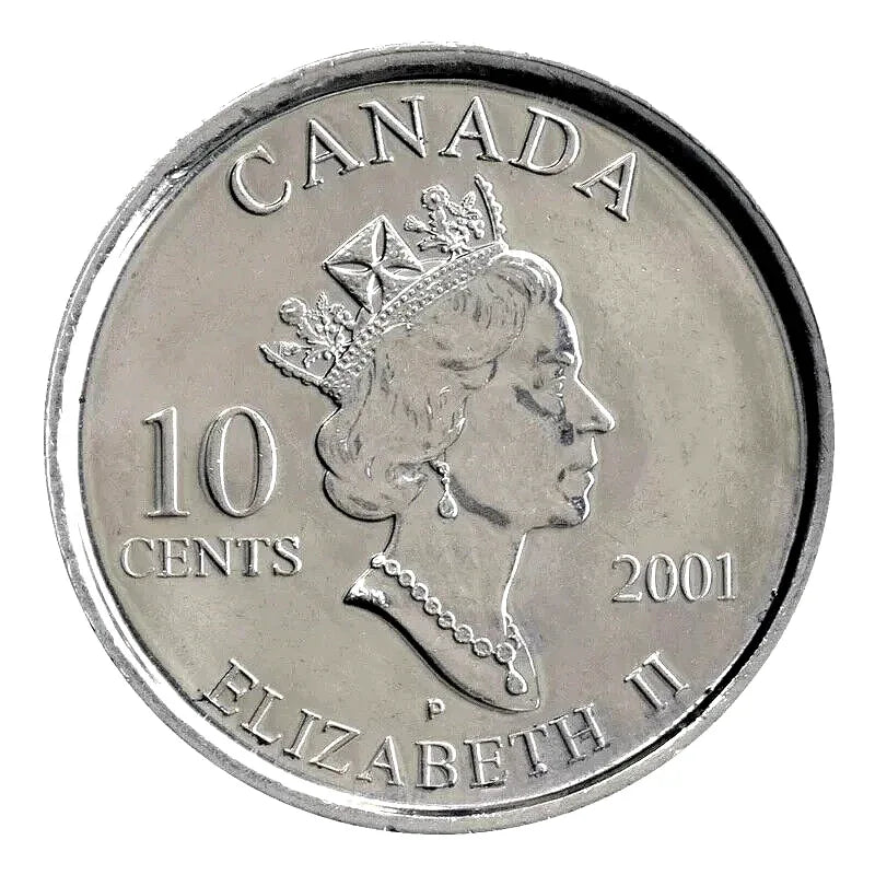 Canada 2001P Volunteer BU UNC Uncirculated Ten Cent Piece!! - NumisFind