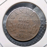 1925 Canada 1 Cent  Coin - KEY DATE ! - VG-80