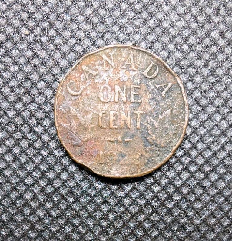 1923 Canada One Cent Filler Coin Heavily Circulated - NumisFind