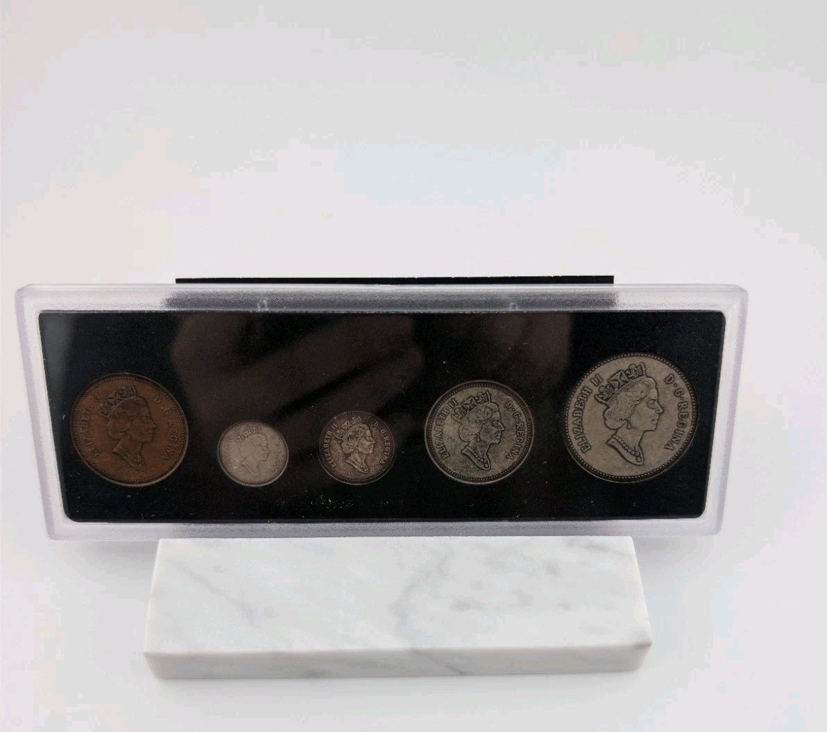1998 Canada Silver 90th Anniversary Antique 5 Coin Set 1908-19982