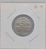 CA Complete collection - 5 cent 1922-1960 - KEY DATE 1925 - 42 coins1