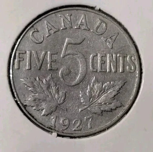 Canadian Nickels 3 Coin Lot 1927, 1928 + 1929(Die Crack ERROR On GEORGIVS) - NumisFind