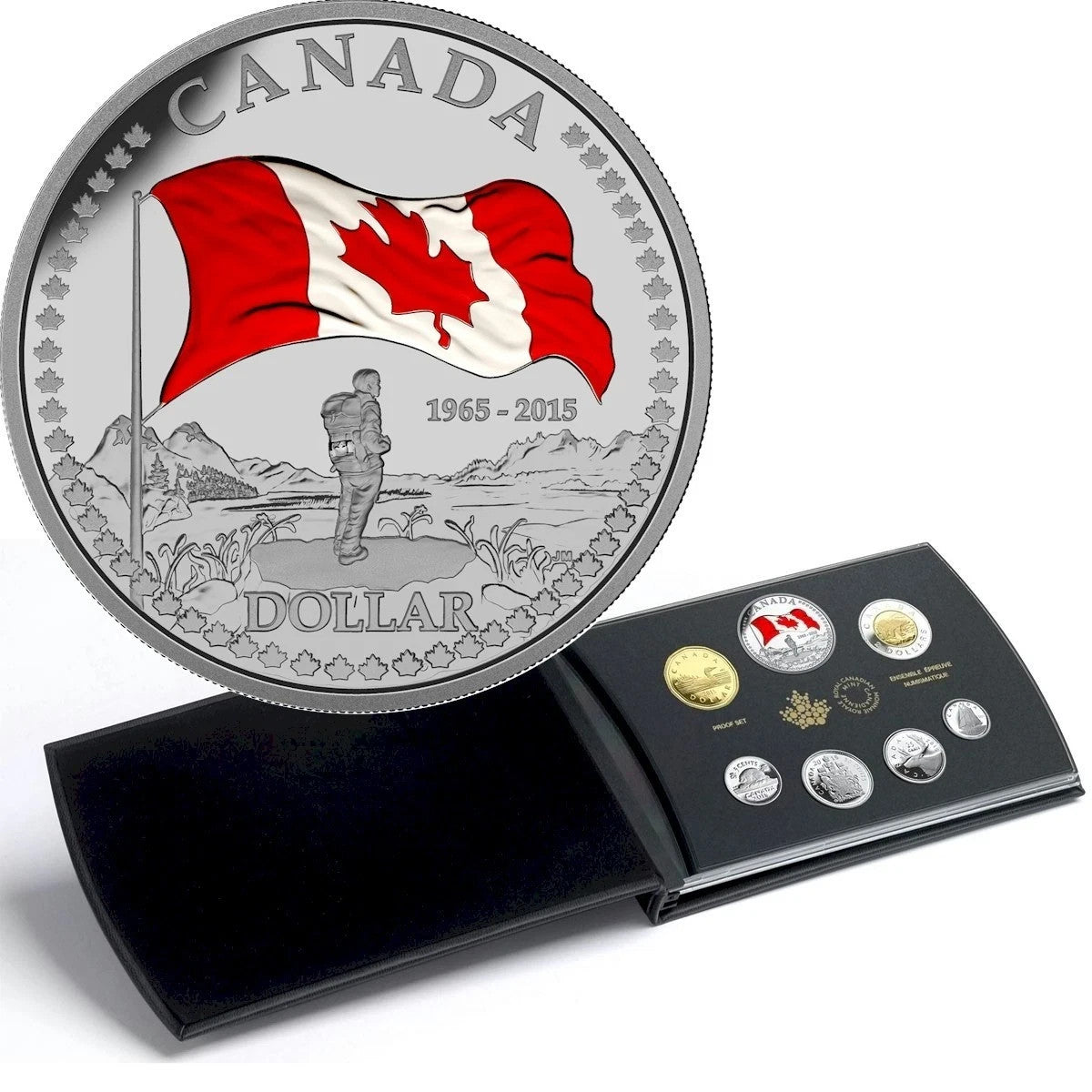 2015 50th Anniversary of the Canadian Flag - Pure Silver Proof Set0
