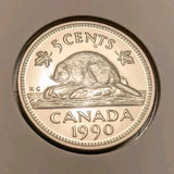1990 Canada 5 cent specimen - NumisFind