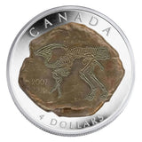 2007 $4 Dinosaur Collection: Parasaurolophus - Pure Silver Coin0