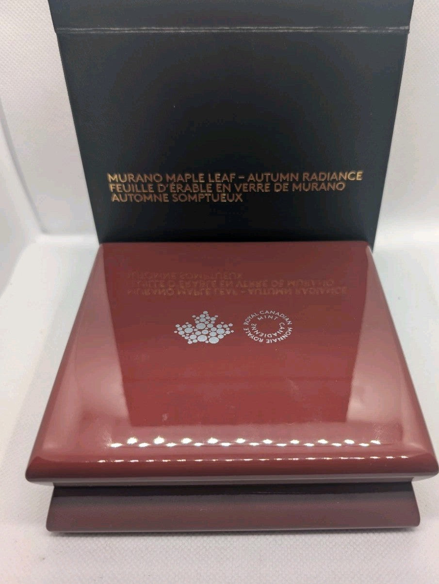 2016 Canada Autumn Radiance $50 99.99% silver 5 oz & Murano glass3