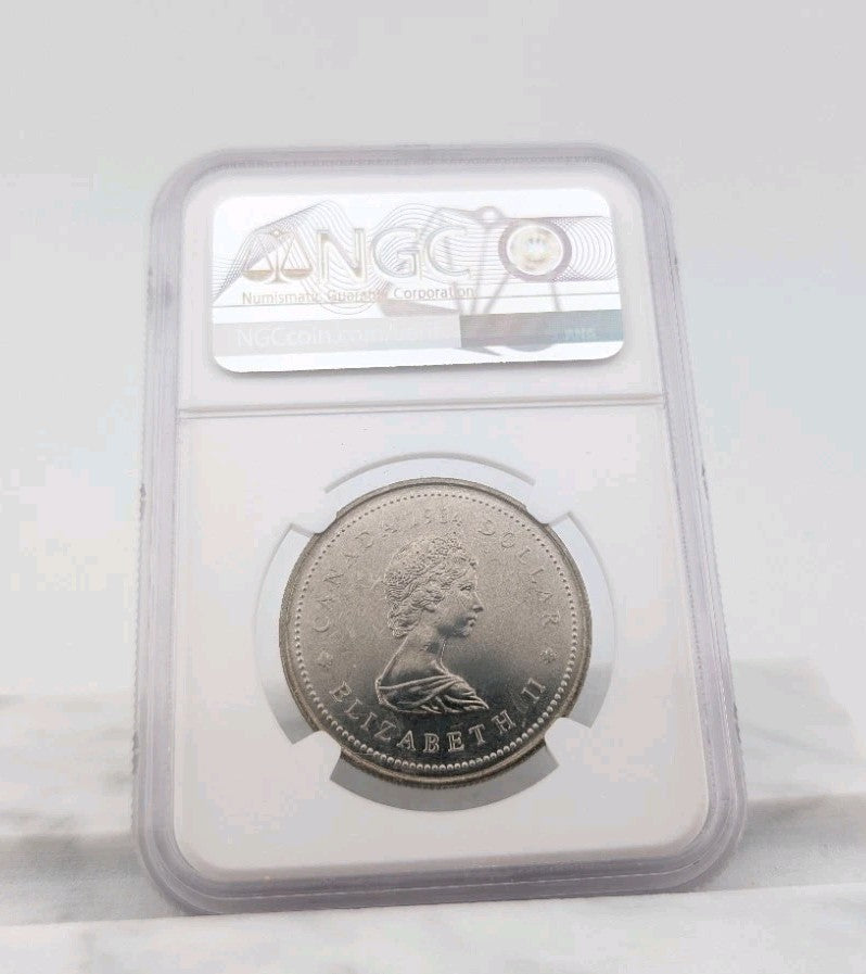 Canada 1$ Dollar coin 1984 Jacques Cartier - NGC Graded MS661