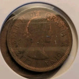 Lot Of 8 Circulated Canada 1 Cent Pre 1960 (G-VG Grade) - NumisFind