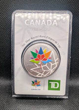2017 TD Canada Trust Limited Edition RCM Canada 150 Coloured 1 oz Silver Round0