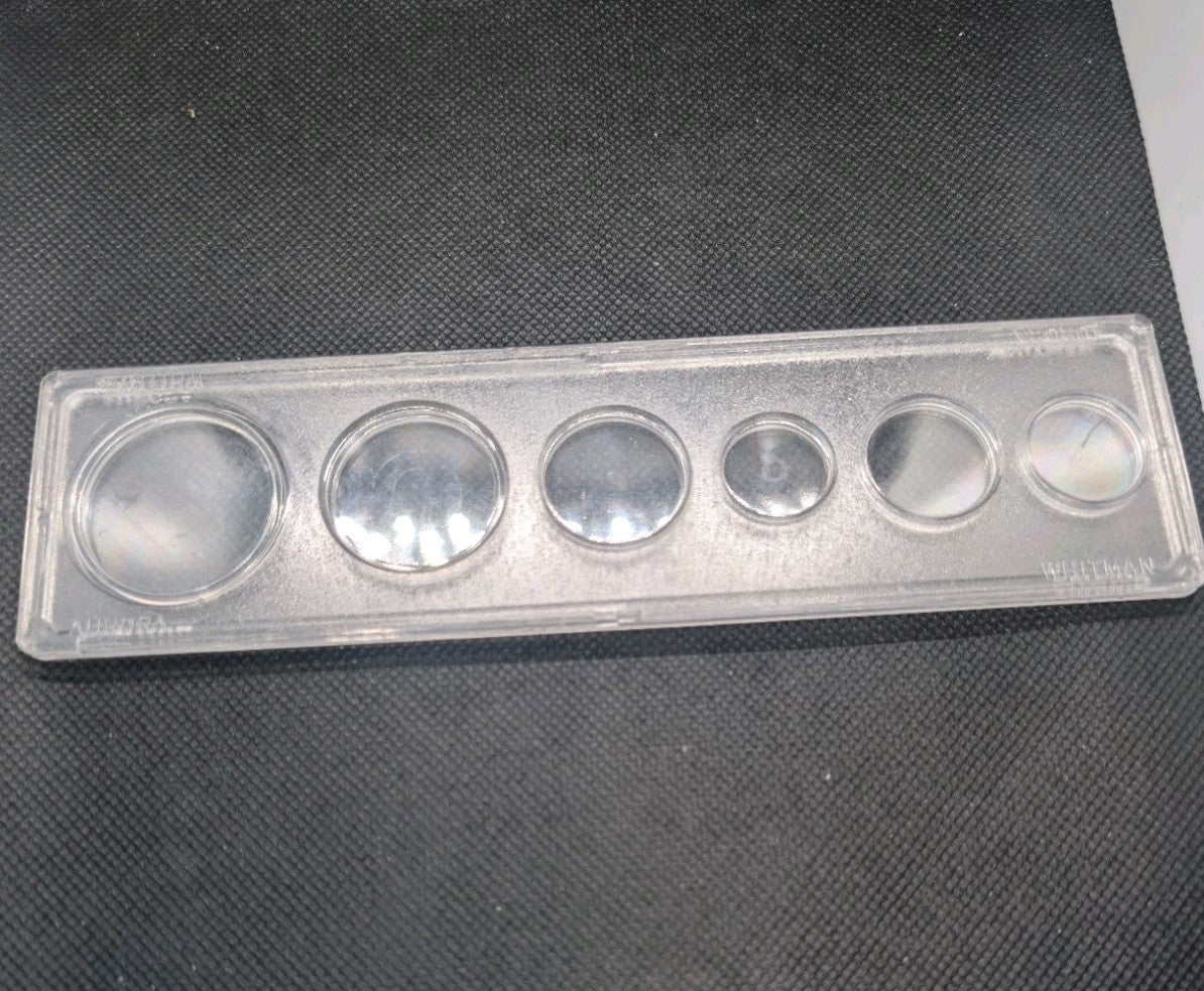 Whitman Proof Set 6 Coin Holder 1c, 5c, 10c, 25c, 50c, $1 Candian coin 1968-19861