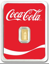 2024 Coca-Cola Classic 0.5 g - 99.99% Pure Gold Bar in TEP0