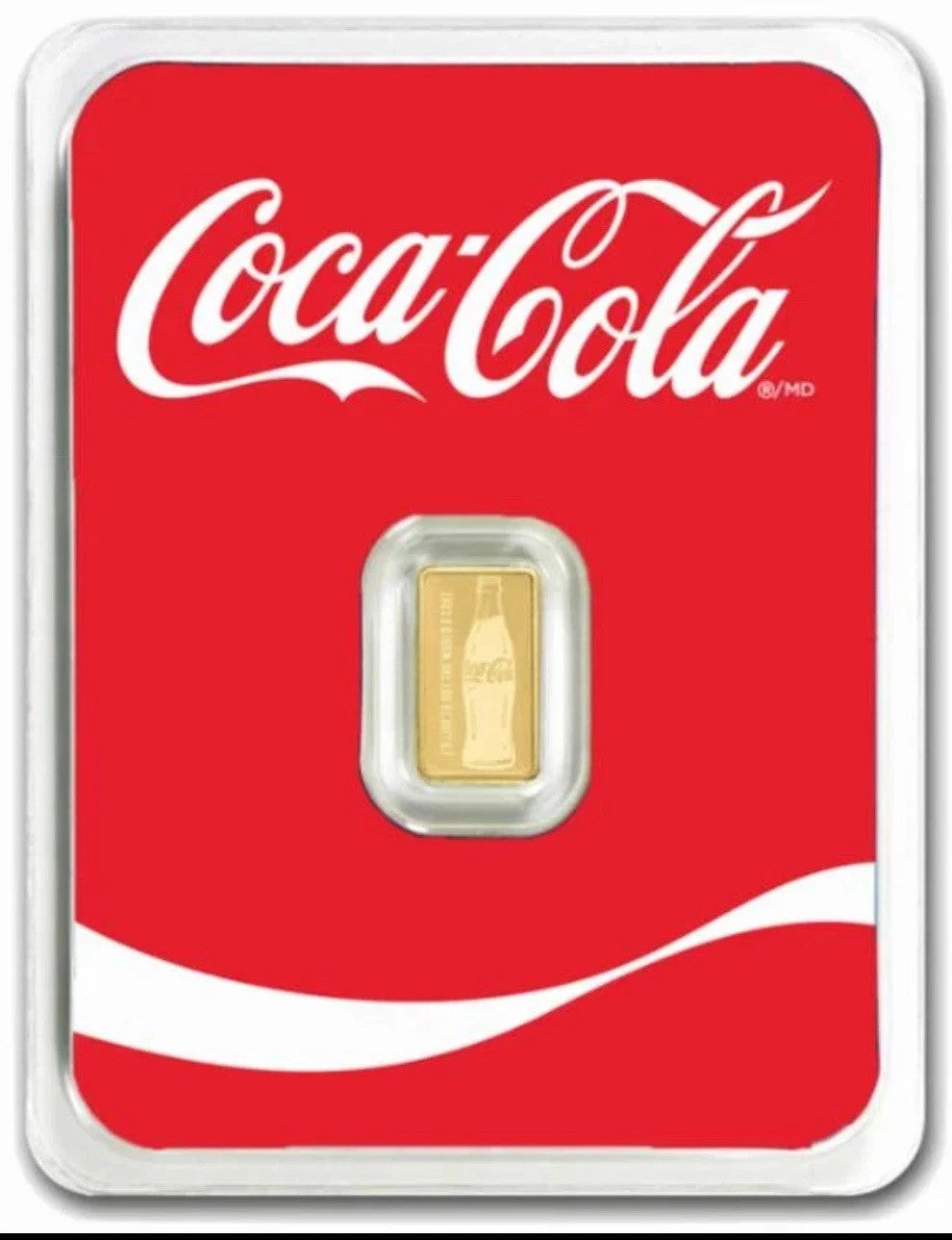 2024 Coca-Cola Classic 0.5 g - 99.99% Pure Gold Bar in TEP0