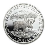 1985 Canada 50% Silver Canadian Silver Dollar - National Parks0