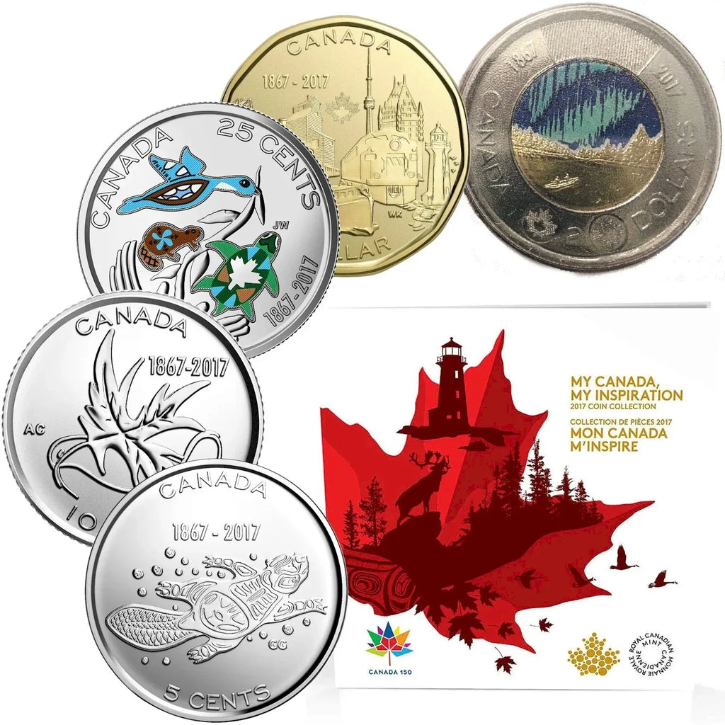 RARE MINT ERROR - Snow On Trees - 2017 My Canada My Inspiration - 5 Coin Set - NumisFind