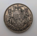 1944 Canada 50 Cents Silver Coin - 0.3oz of pure Silver0