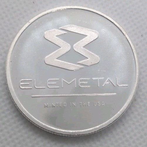 1 oz 999 Silver Round By Elemental Mint - US Refinery - 47 Ag Silver 107.86820
