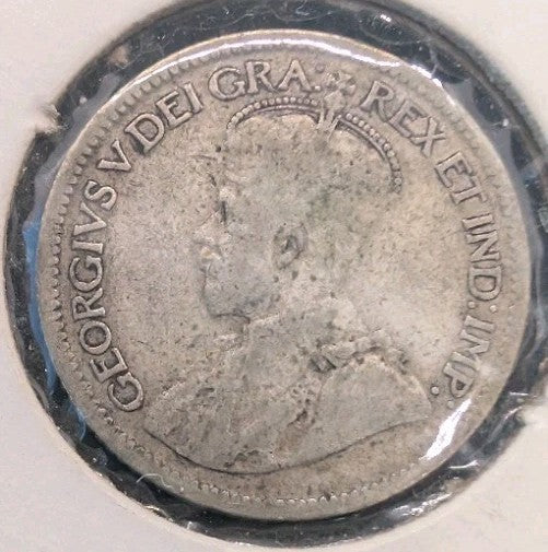1929 Canada 10 Cents Silver Dime VG8 - George V - 80% Silver1