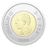 Canada 2024 Air Force 100th Non Coloured BU UNC Toonie from a Roll!!1