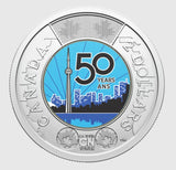 2026 Canada Toonie roll CN Tower - 25 x $2 coloured coins in special wrap2