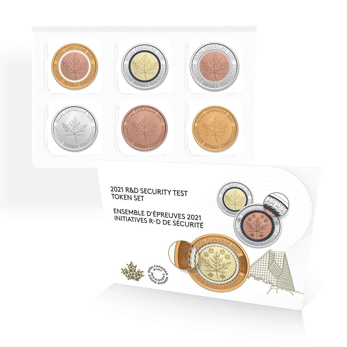 Canada 2021 R & D Security Test Token Set Sealed in RCM Packaging0