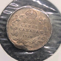 1918 impaired XF detail Canada  Silver 5 Cents Silver Coin0