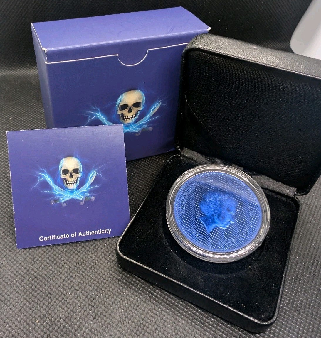 2022 Niue 1oz Silver Calico Jack Jolly Roger Holographic Storm Edition .999 Coin1