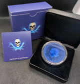 2022 Niue 1oz Silver Calico Jack Jolly Roger Holographic Storm Edition .999 Coin1