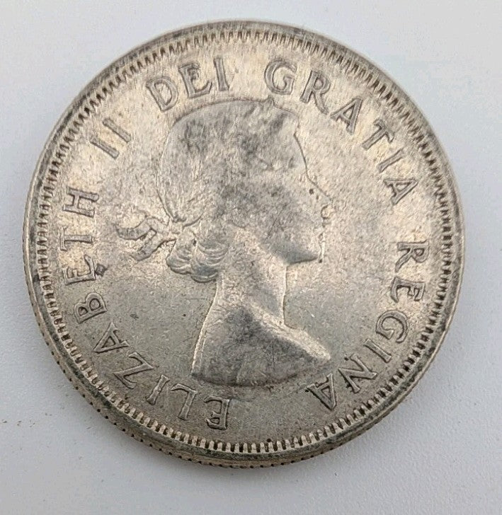 Canada 1963 25 Cents 25c Canadian Caribou Quarter Coin - 80% Silver - ASW .150oz1