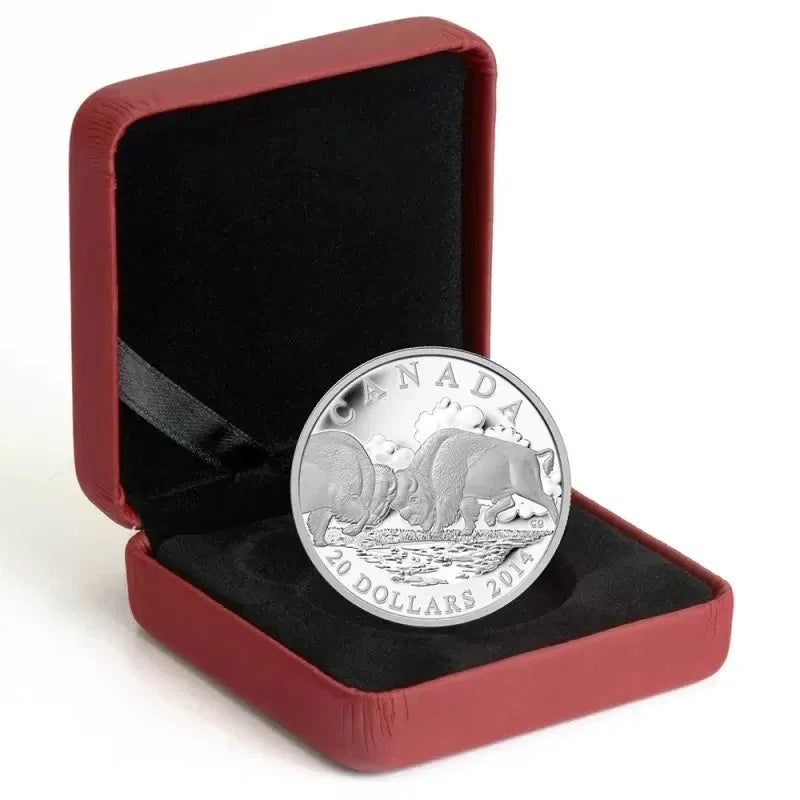 Canada 2014 $20 The Bison: The Fight Silver Coin 1 Oz. - NumisFind