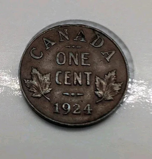 1924 Canada One Cent Coin - G4 - NumisFind