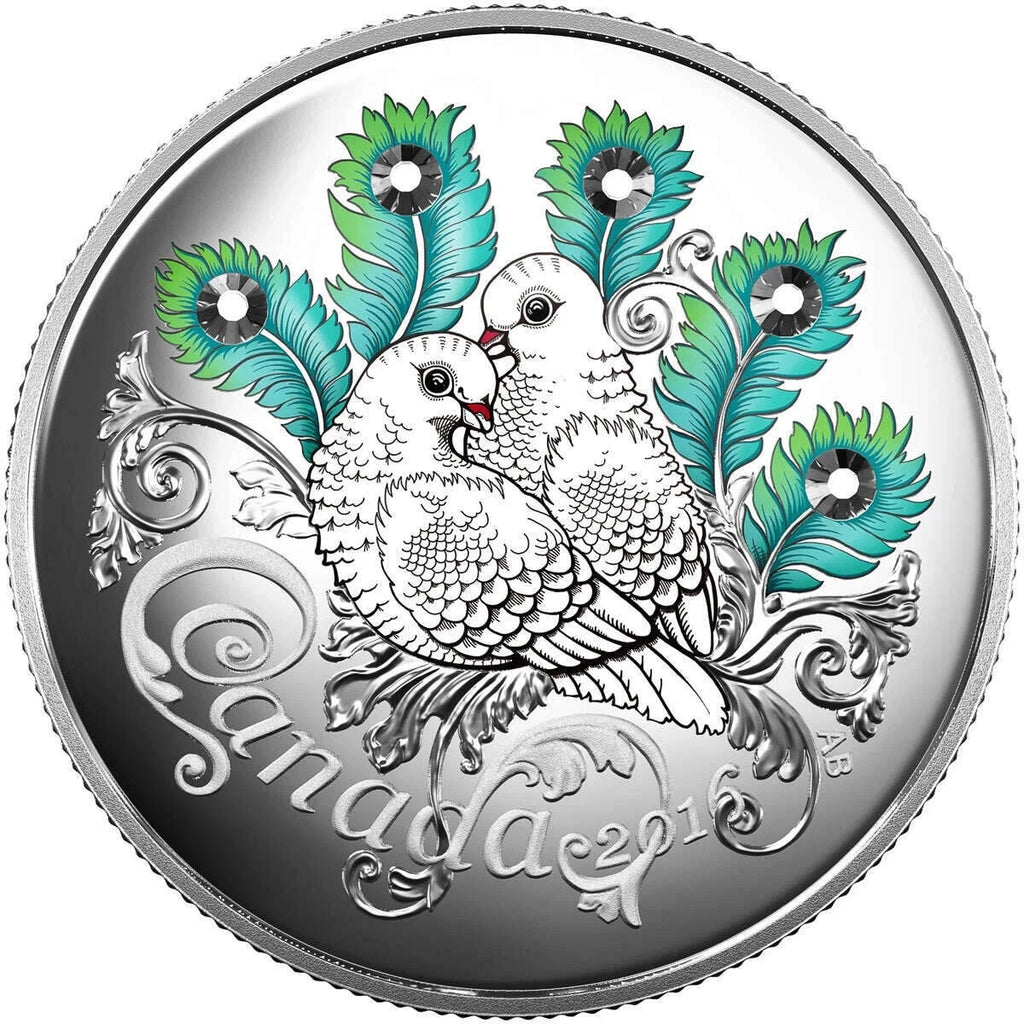 2016 Canada $10 fine silver coin - Celebration of love0