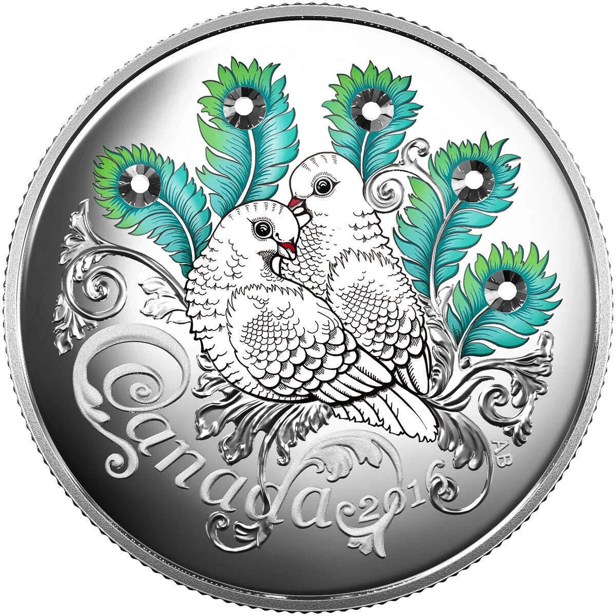 2016 Canada $10 fine silver coin - Celebration of love0