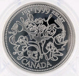 Coin Only 1999 25c July A Nation of People Millennium Proof Sterling Silver Coin0